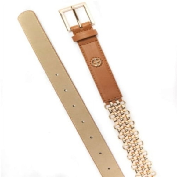 Giani Bernini Brown Gold Chain Belt - Picture 1 of 1